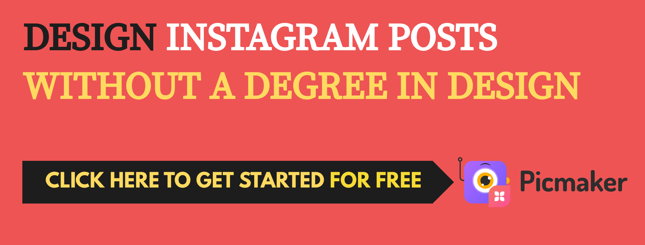 Design Instagram posts for free- Picmaker