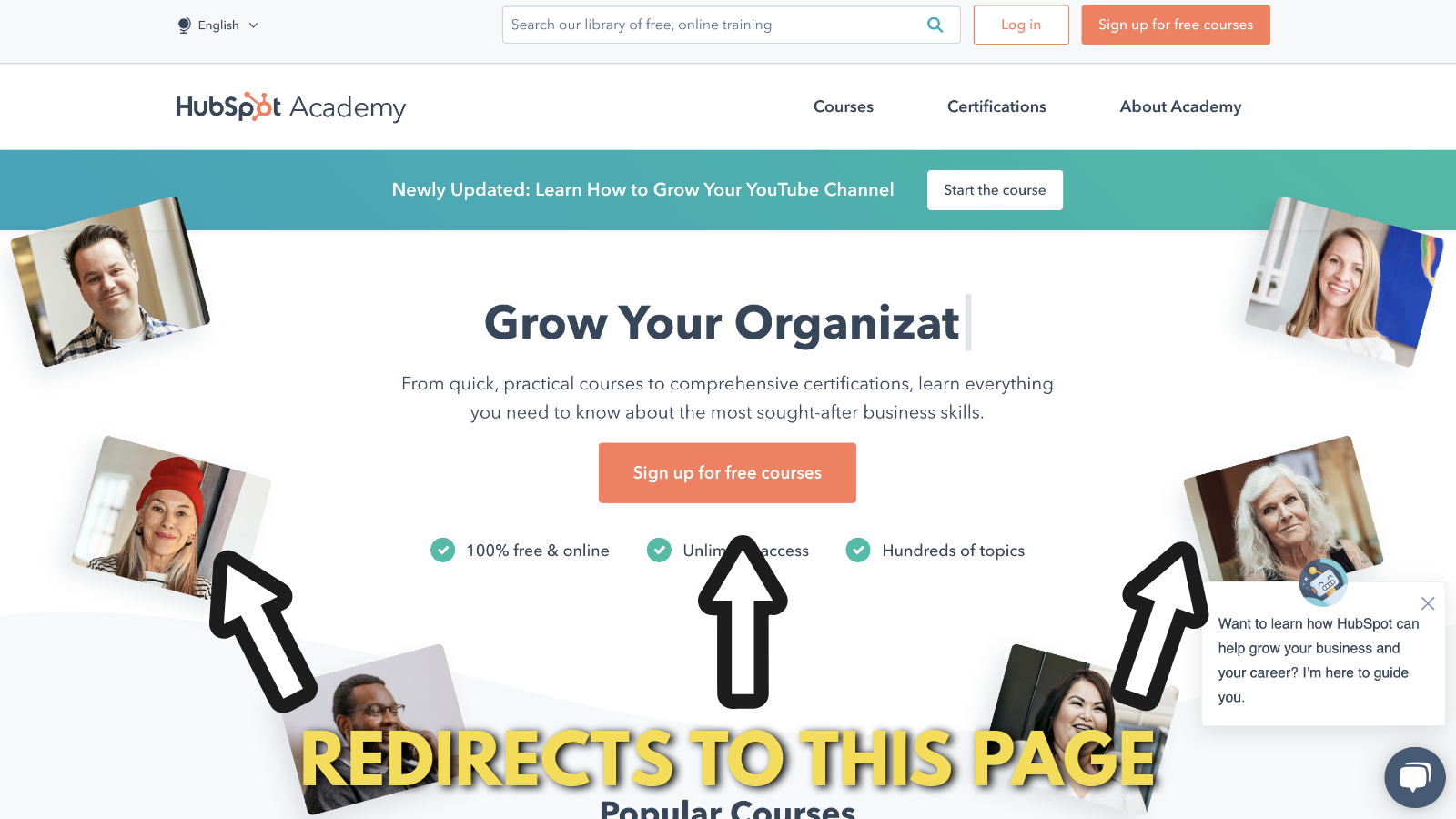 Screenshot of Hubspot academy 1