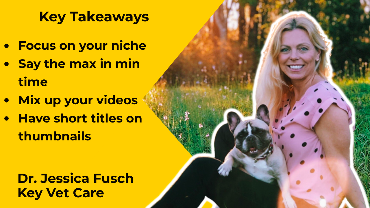 Key Vet Care's Jessica Fusch explains what it takes to become a successful YouTuber