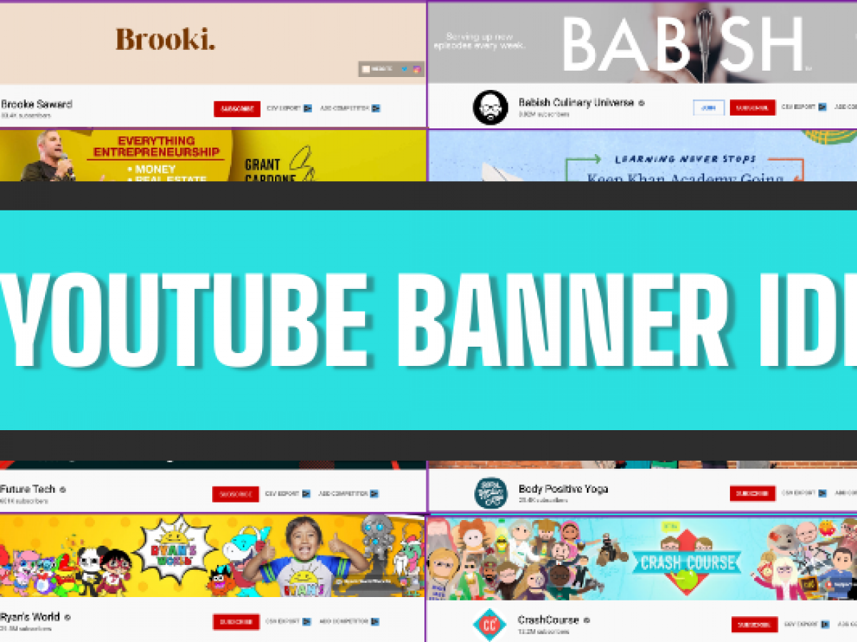 69 YouTube Banner Ideas to Make Your Channel Look Super-Awesome