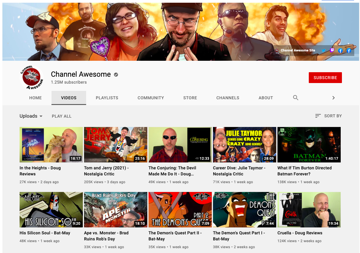 Striking thumbnails by Channel Awesome - YouTube marketing tips