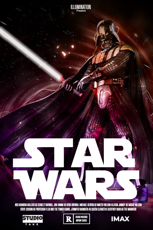 24x36 Star Wars poster designed using Picmaker