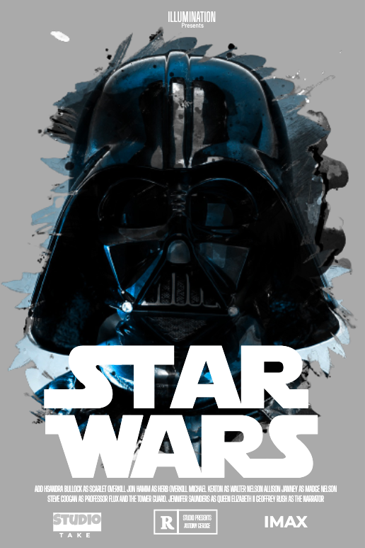 24x36 Darth Vader's Star Wars poster using Picmaker