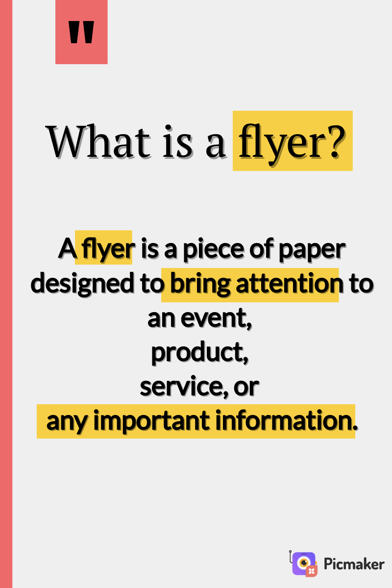 What is a flyer? - Picmaker