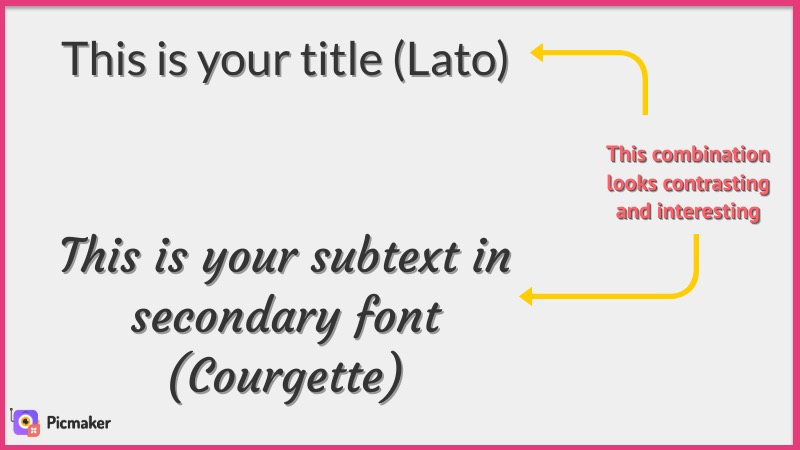 Choosing a font in design tips for beginners