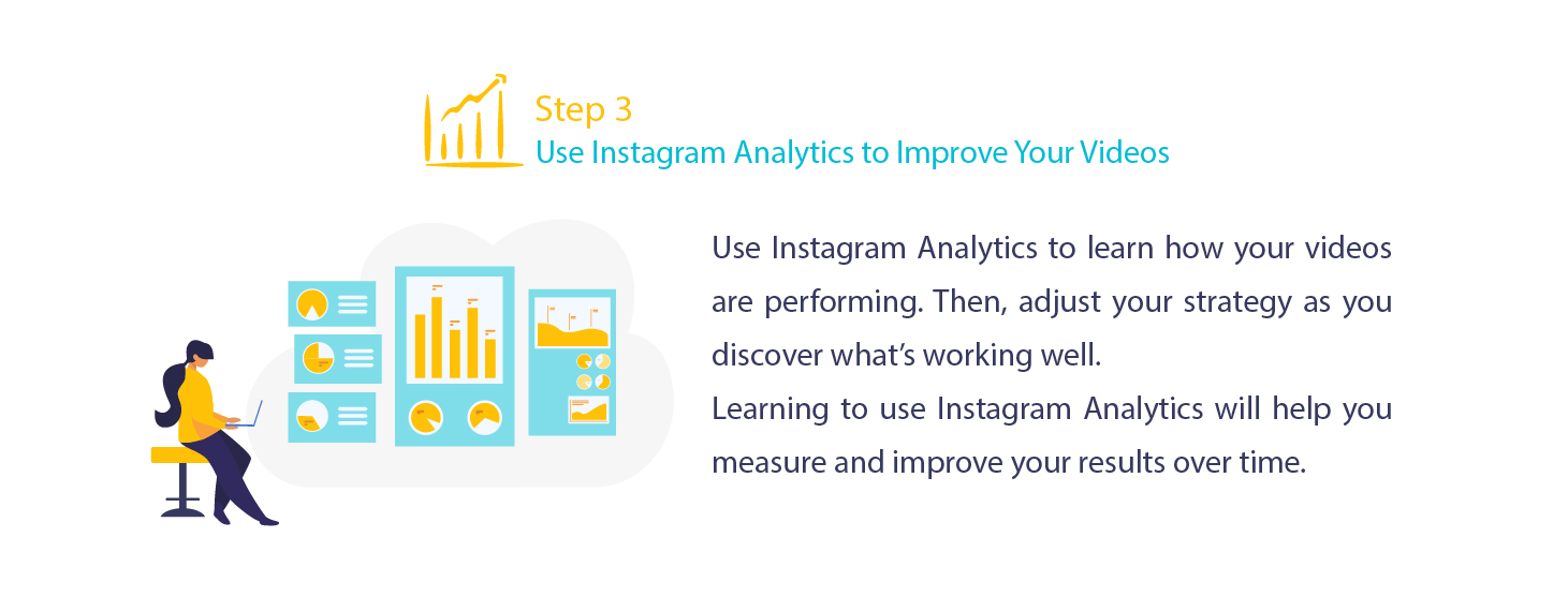 Use Instagram analytics for your videos