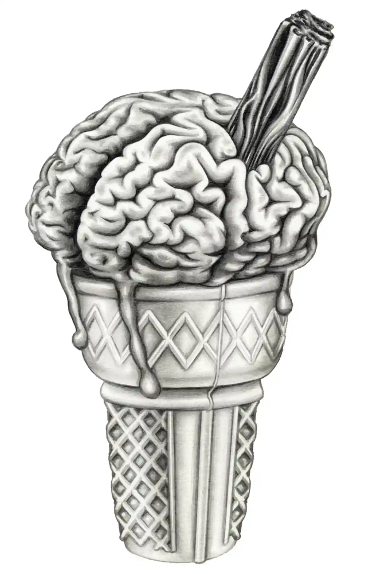 illustration - the brain freeze