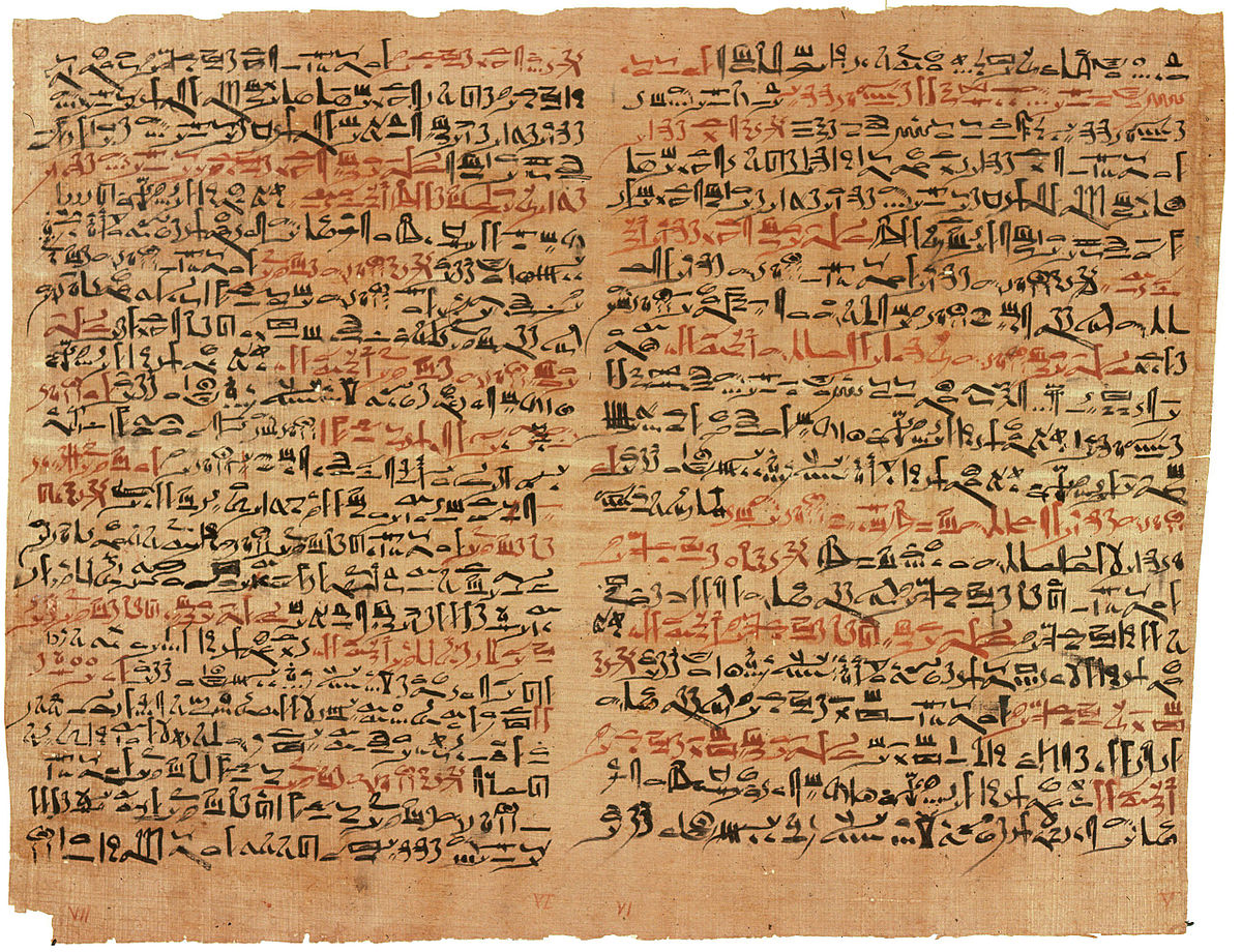 A two column grid in an ancient medical text. Source: Wikipedia