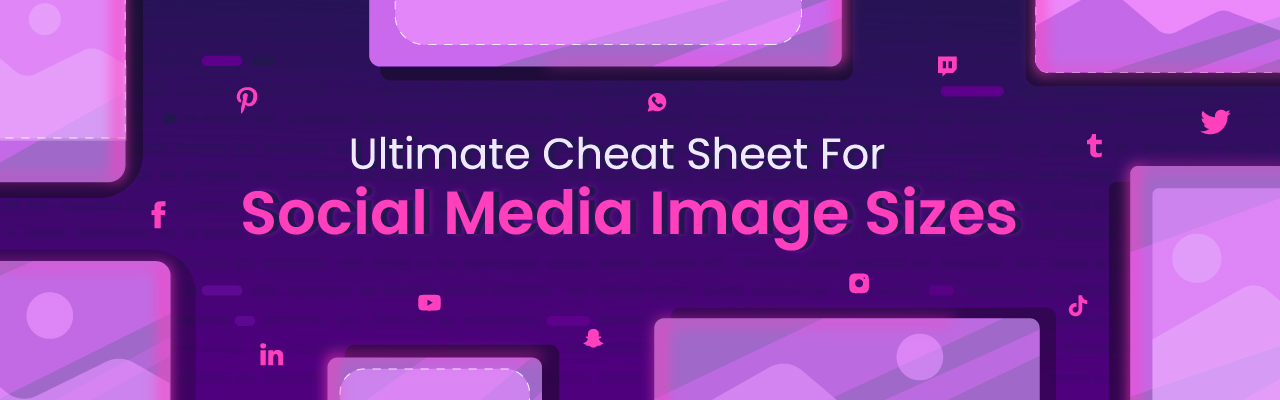 Social media image sizes