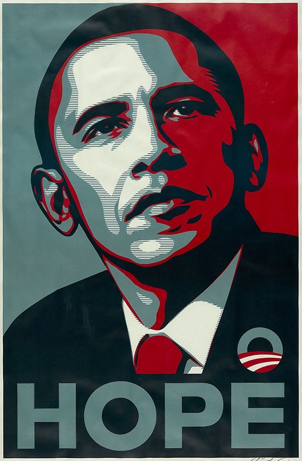 hope poster by shepard fairey