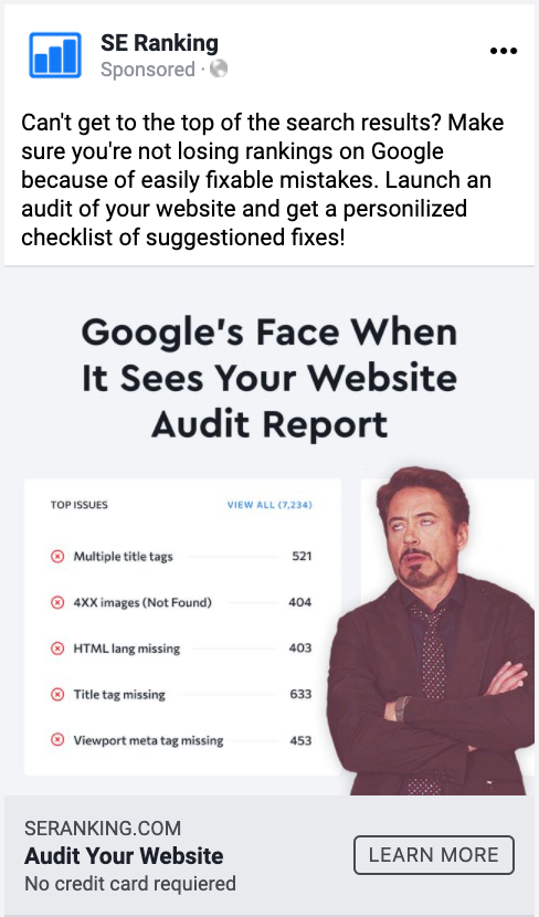 Website audit report