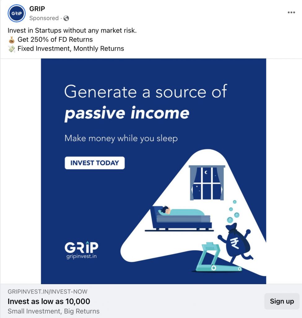 Facebook B2B Grip Ad 