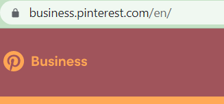 Pinterest business page