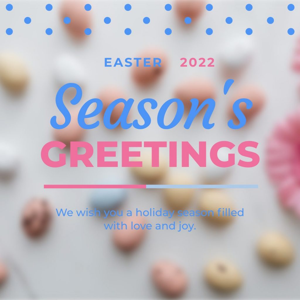 Easter greetings template Picmaker 