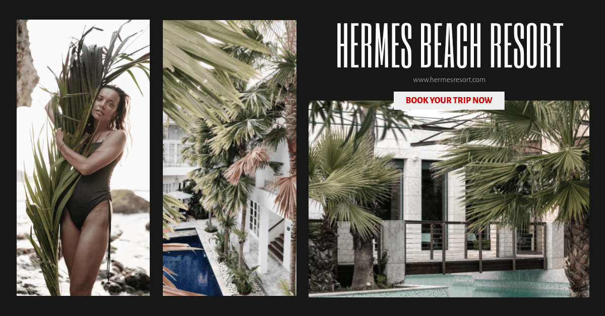 woman-in-green-swimsuit-holding-coconut-tree-leaf-hermes-beach-resort-free-facebook-ad-template-thumbnail-img