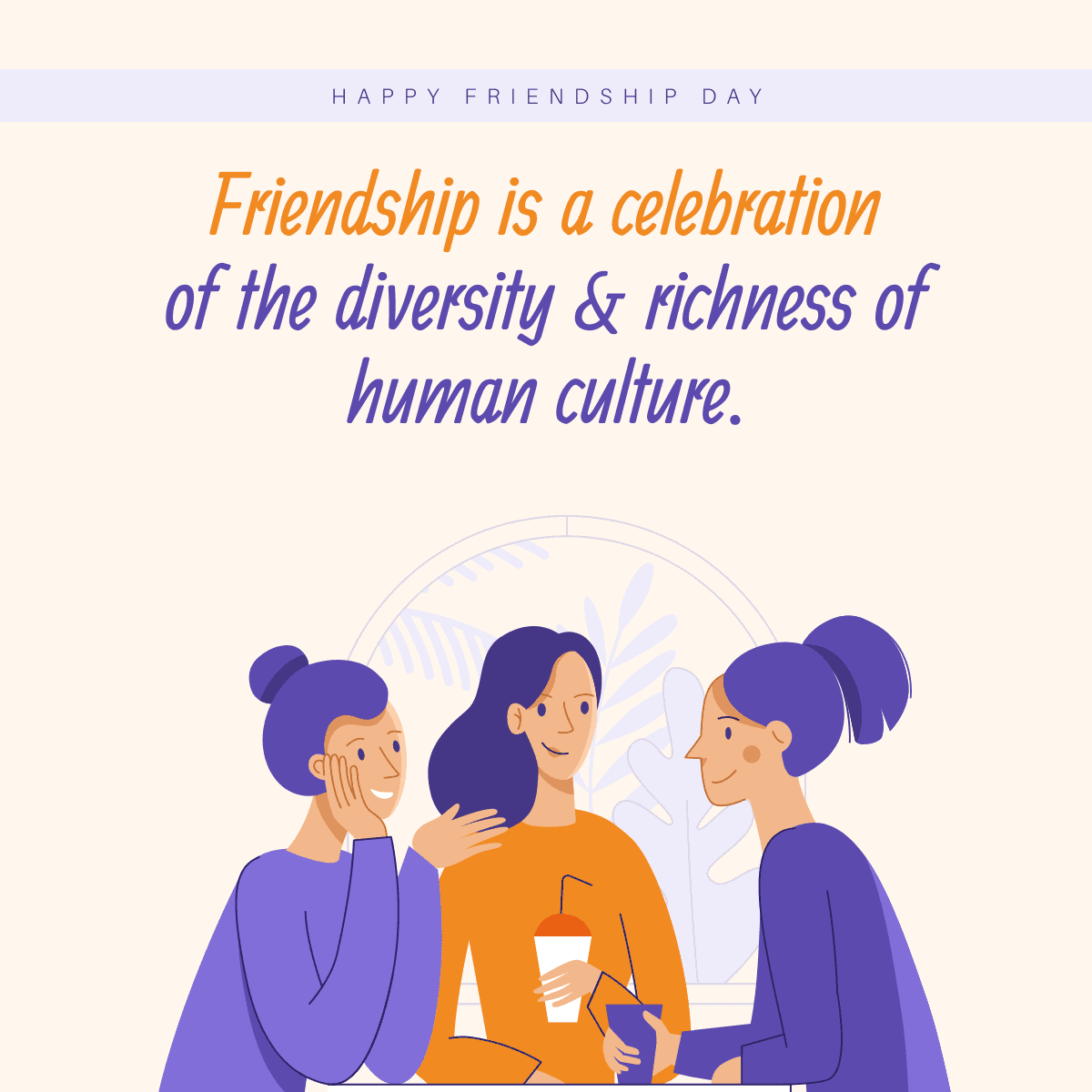 women-themed-friendship-day-linkedin-post-template-thumbnail-img