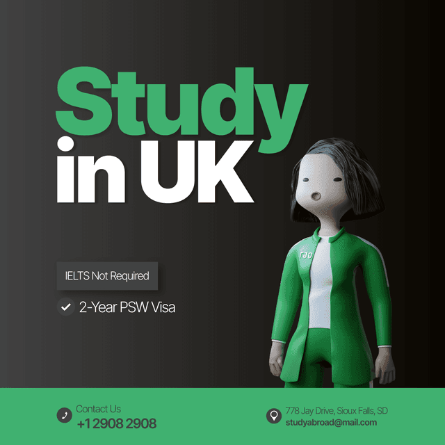 Study In UK Linkedin Post Template