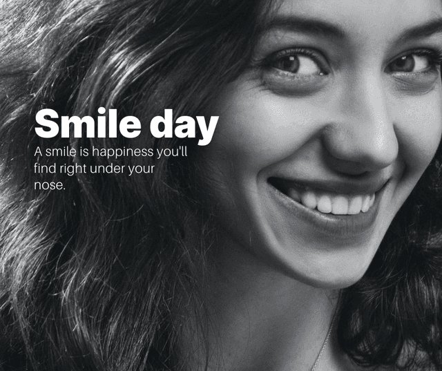 Quote Themed Smile Day Facebook Post Template