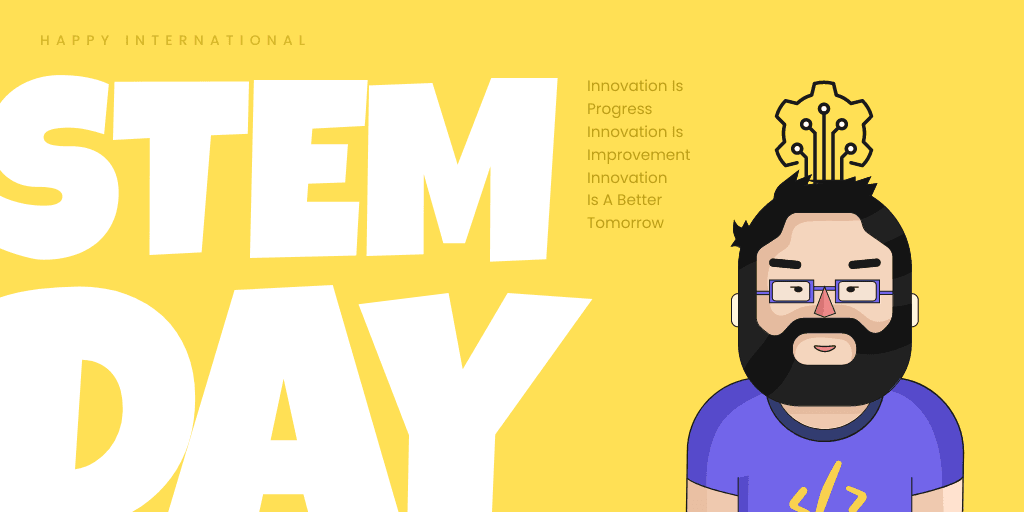 man-themed-stem-day-twitter-post-template-thumbnail-img