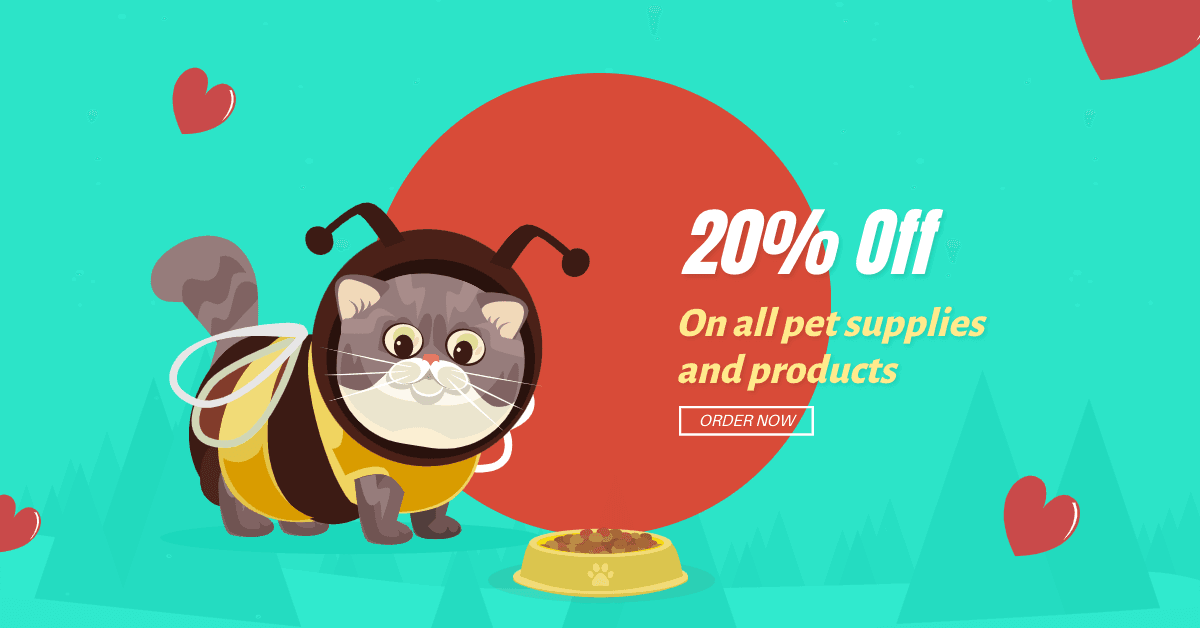 red-and-green-background-with-red-hearts-cat-in-honey-bee-costume-free-facebook-ad-template-thumbnail-img
