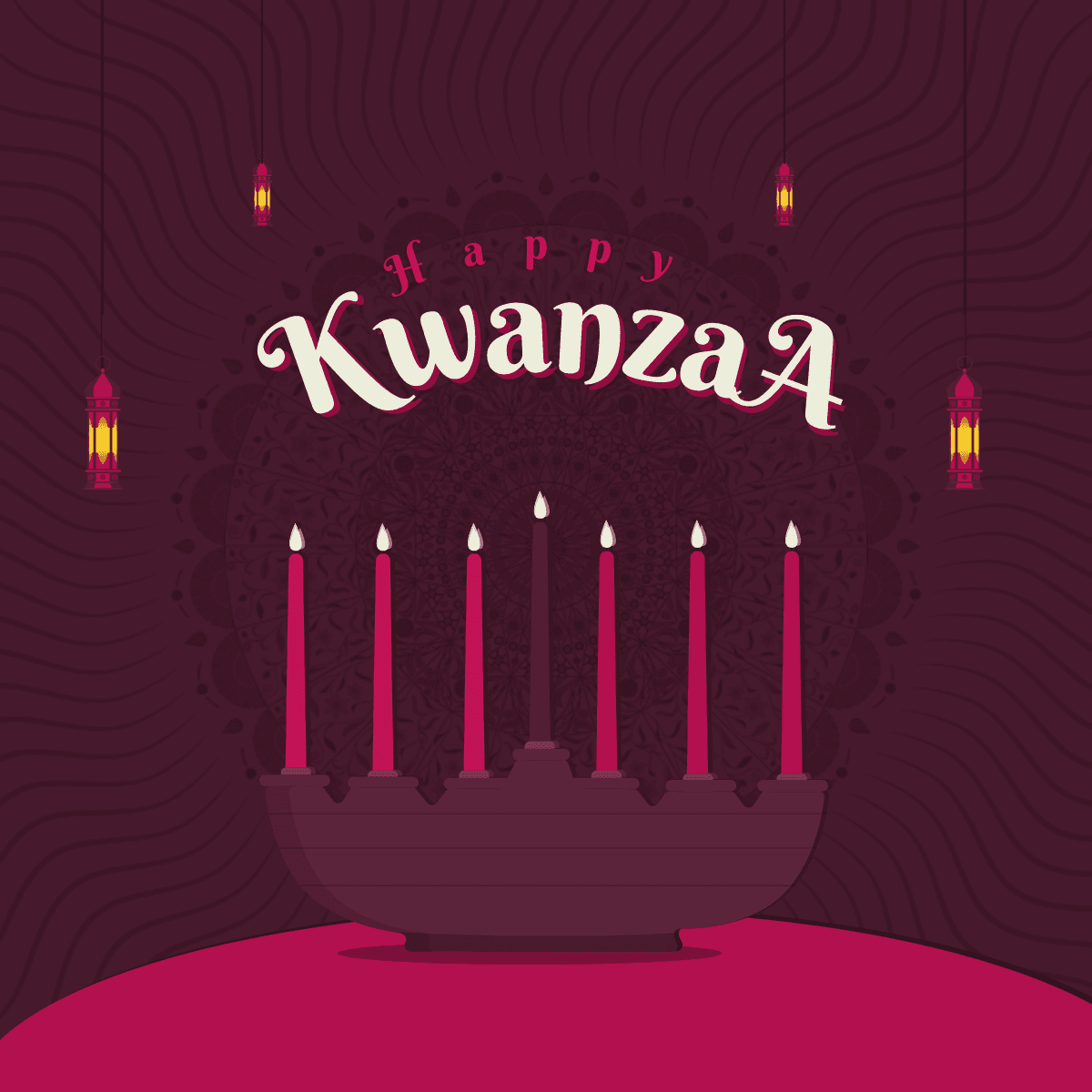 candles-illustrated-kwanzaa-celebration-linkedin-post-template-thumbnail-img