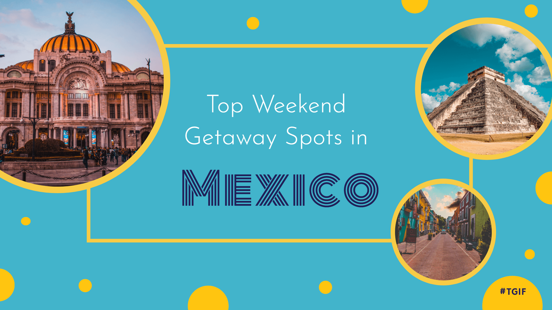 blue-background-with-yellow-bubbles-top-weekend-getaway-blog-banner-template-thumbnail-img