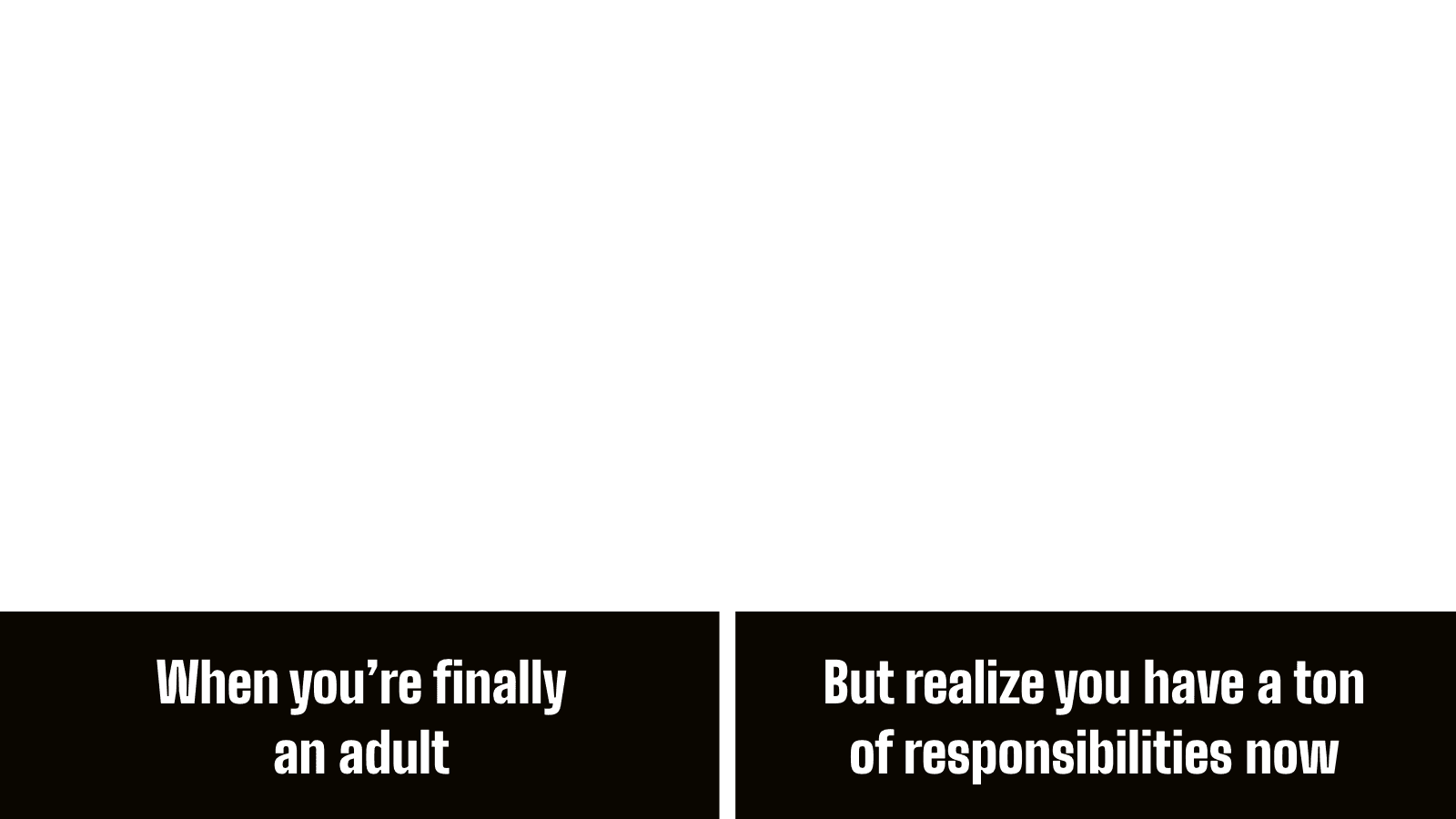 Plain White Top Text Meme Template
