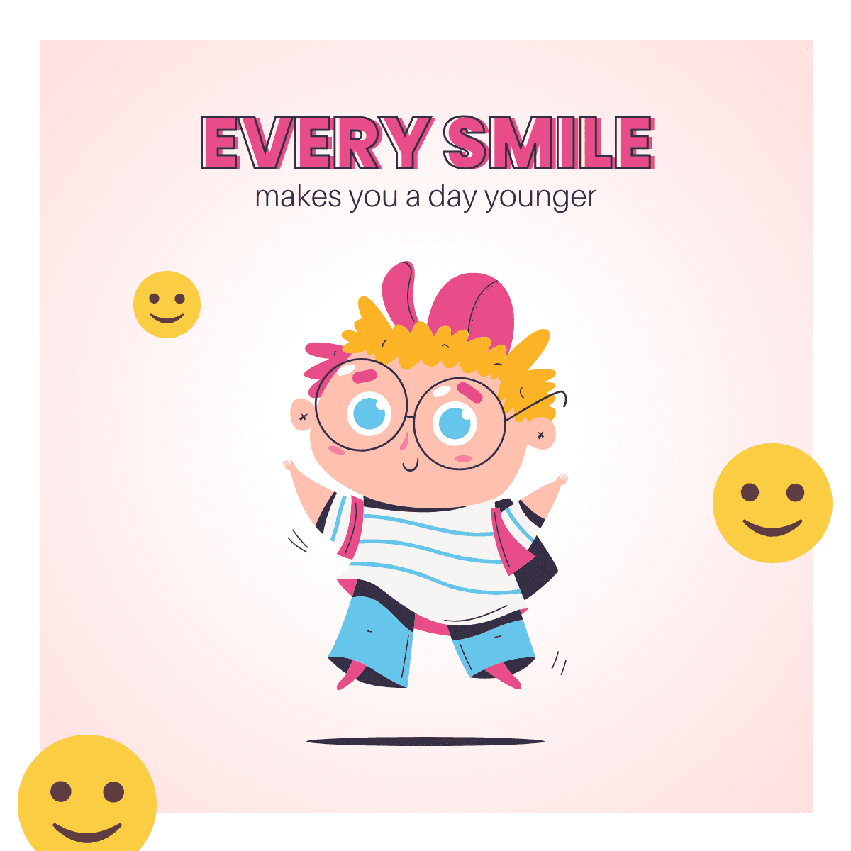 cartoon-smiling-themed-smile-day-linkedin-post-template-thumbnail-img