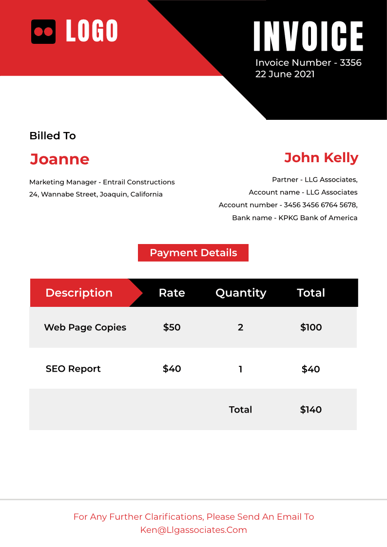 Easy and Free Customizable Invoice Templates | Picmaker