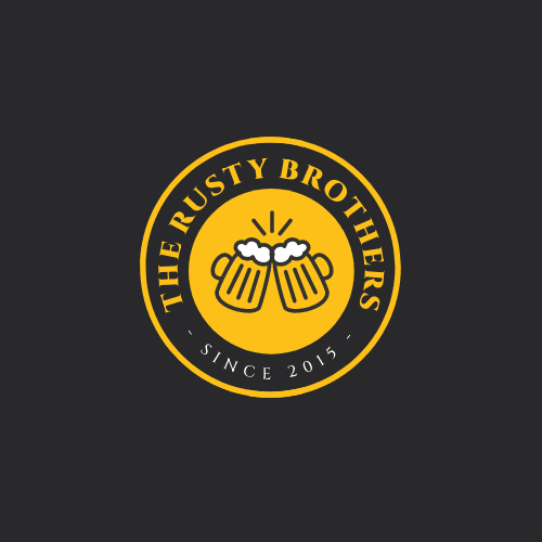 black-background-yellow-the-rusty-brothers-pints-of-beer-logo-template-thumbnail-img
