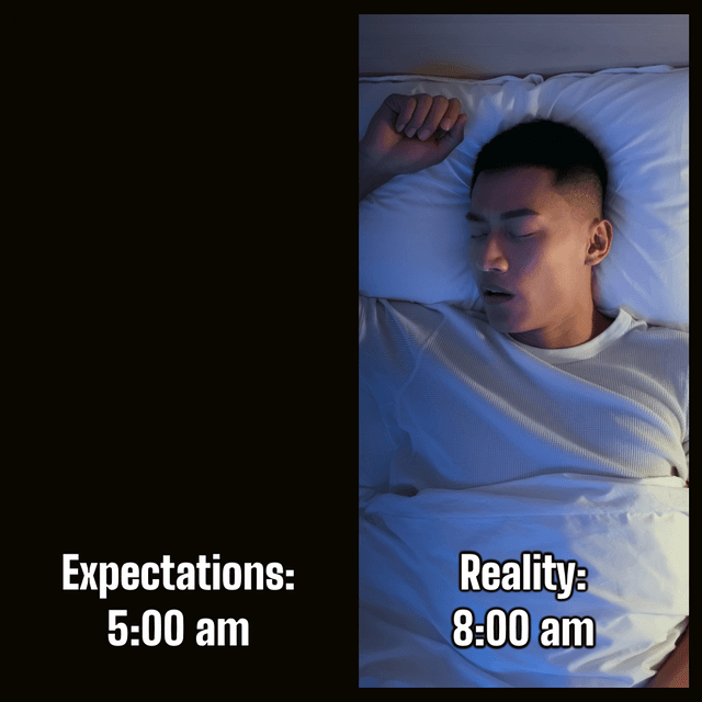 Two Column Expectation vs Reality Meme Template