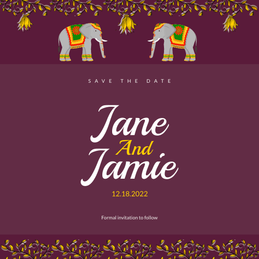 maroon-background-with-elephants-wedding-invitation-template-thumbnail-img