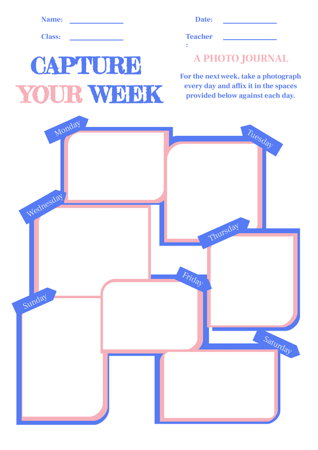 blue-and-pink-capture-your-week-photo-journal-worksheet-template-thumbnail-img