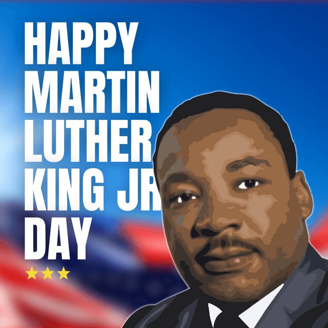 Happy Martin Luther King Jr Day Linkedin Post Template