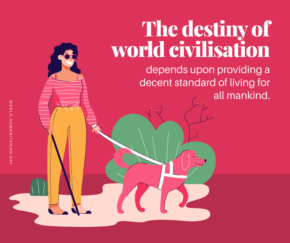woman-with-a-dog-illustrated-humanitarian-day-facebook-post-template-thumbnail-img