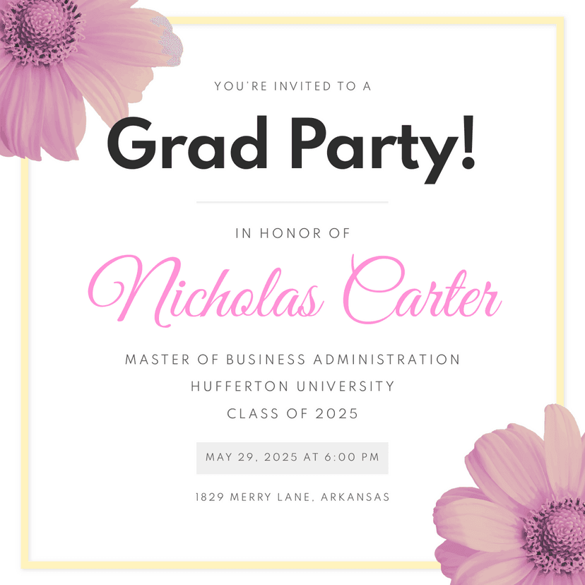 floral-themed-graduation-party-invite-linkedin-post-template-thumbnail-img