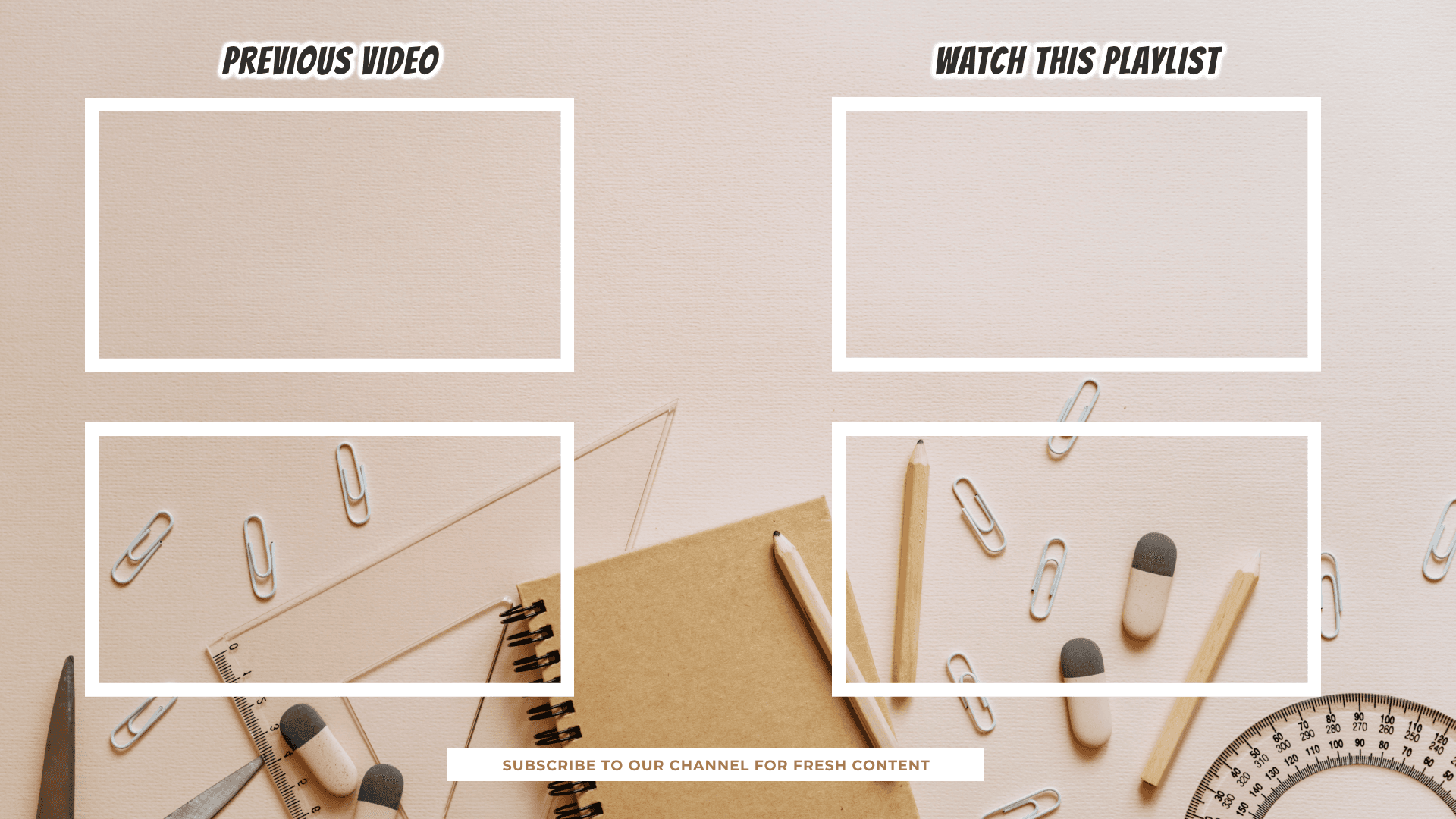 Easy Customizable Youtube End Cards Templates | Picmaker