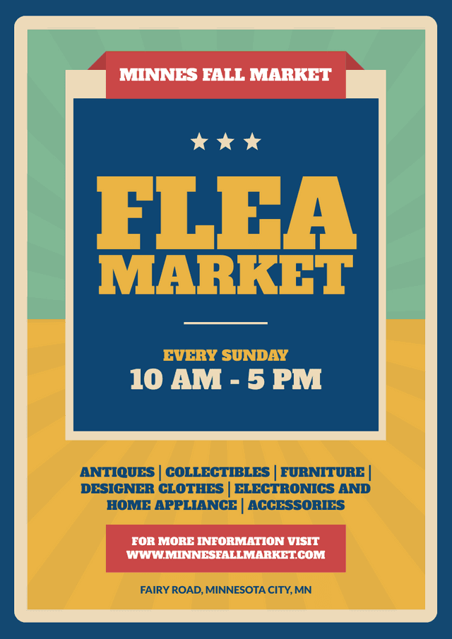 Fall Flea Market Flyer Template