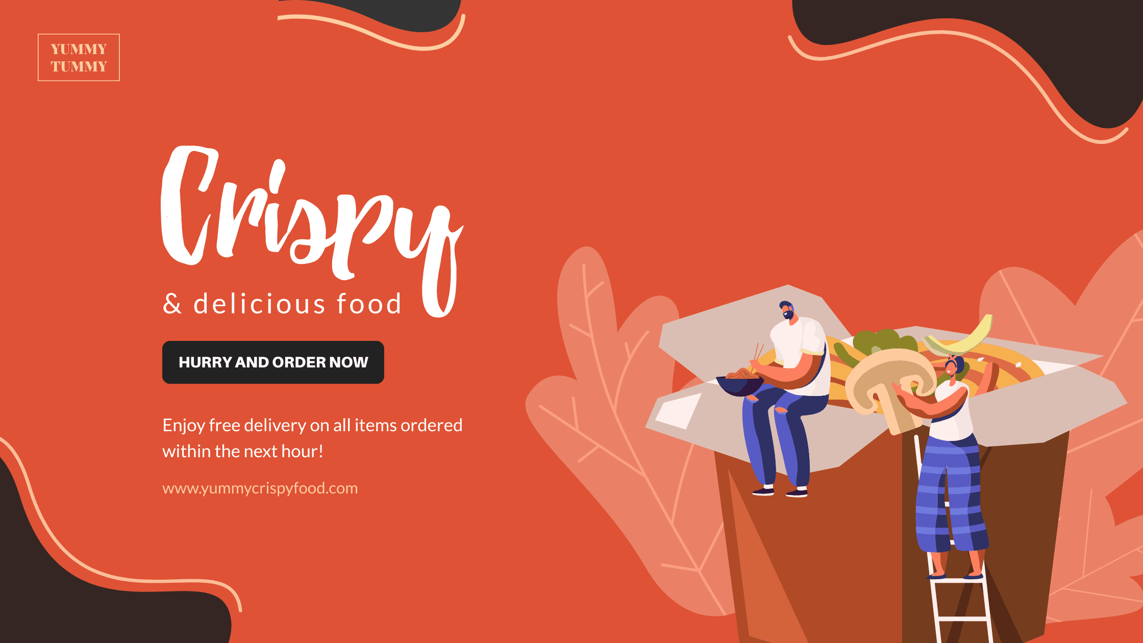 red-background-crispy-and-delicious-food-blog-banner-template-thumbnail-img