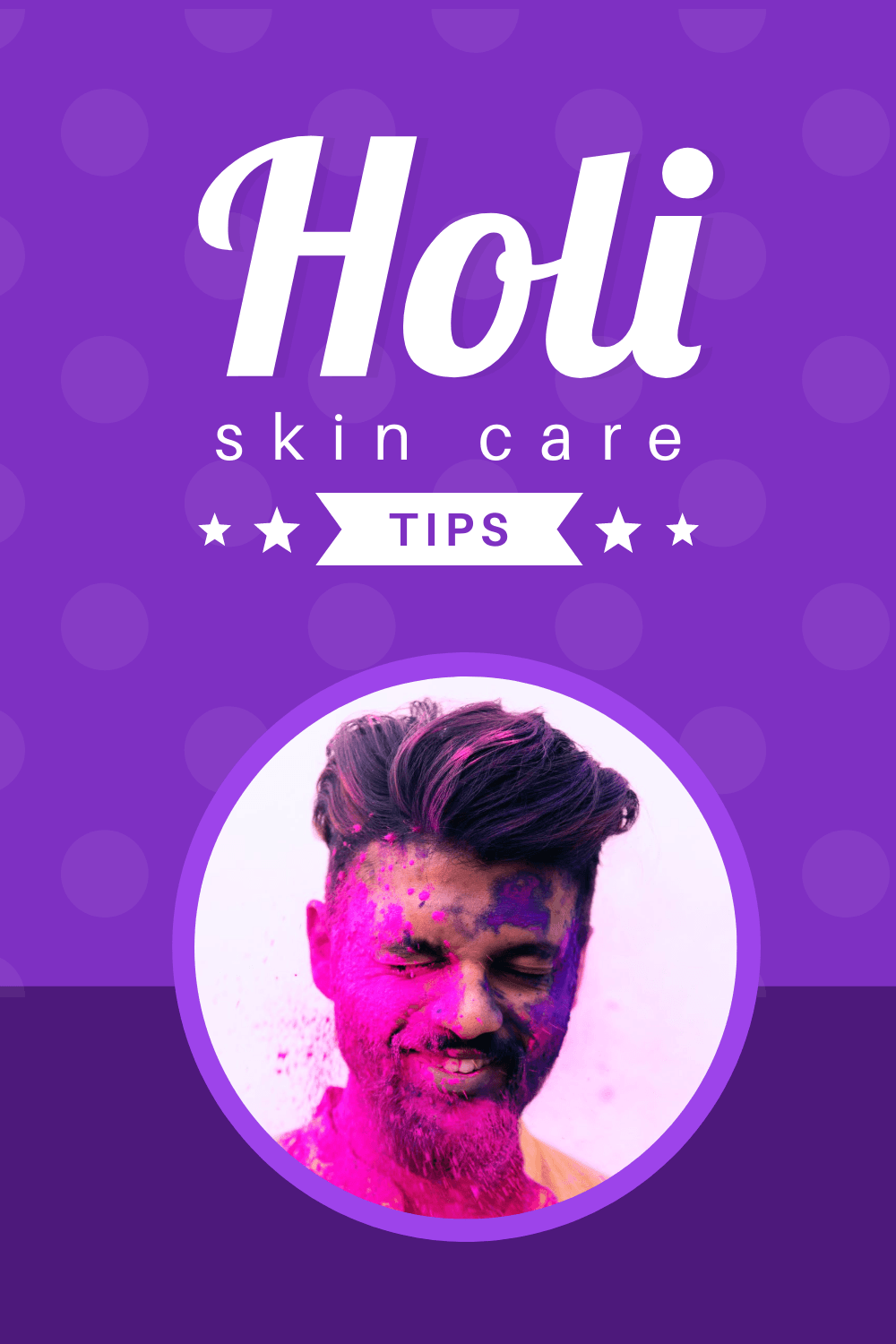 purple-holi-skin-care-tips-pinterest-pin-template-thumbnail-img