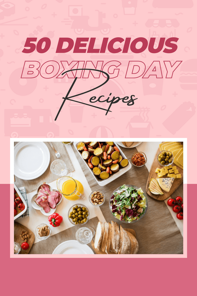 pink-background-delicious-boxing-day-recipes-pinterest-pin-template-thumbnail-img