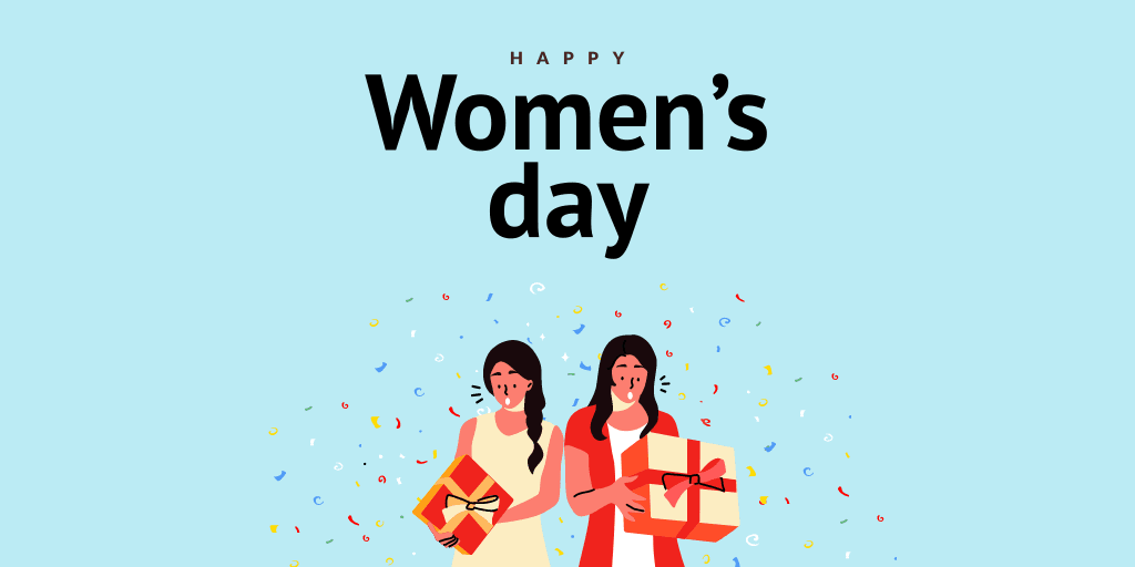blue-women-holding-gift-boxes-happy-womens-day-twitter-post-template-thumbnail-img