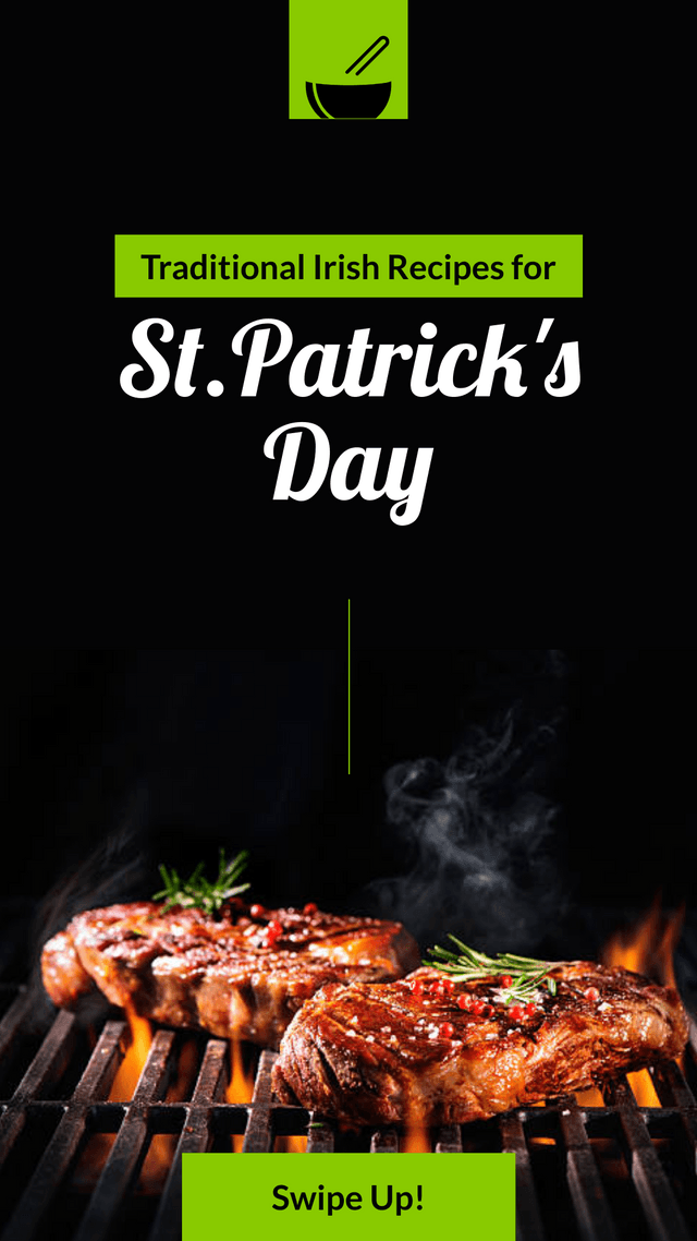 black-background-food-st-patricks-day-recipes-instagram-story-template-thumbnail-img