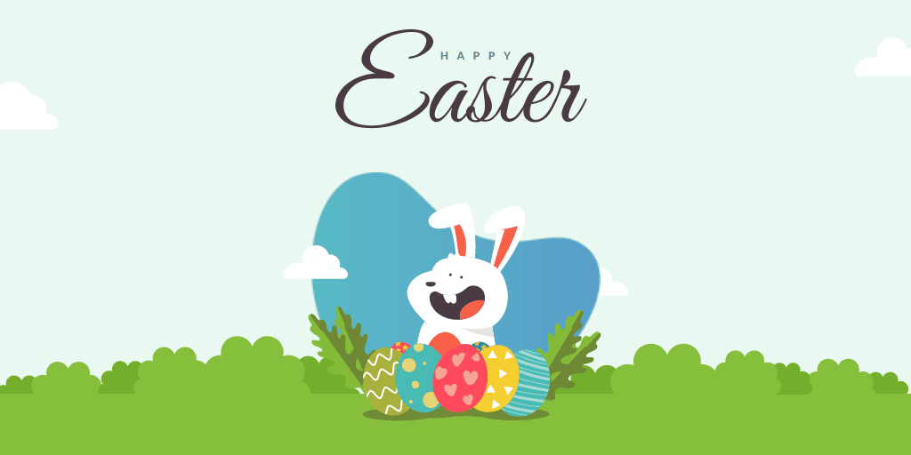 bunny-with-easter-eggs-illustrated-happy-easter-twitter-post-template-thumbnail-img