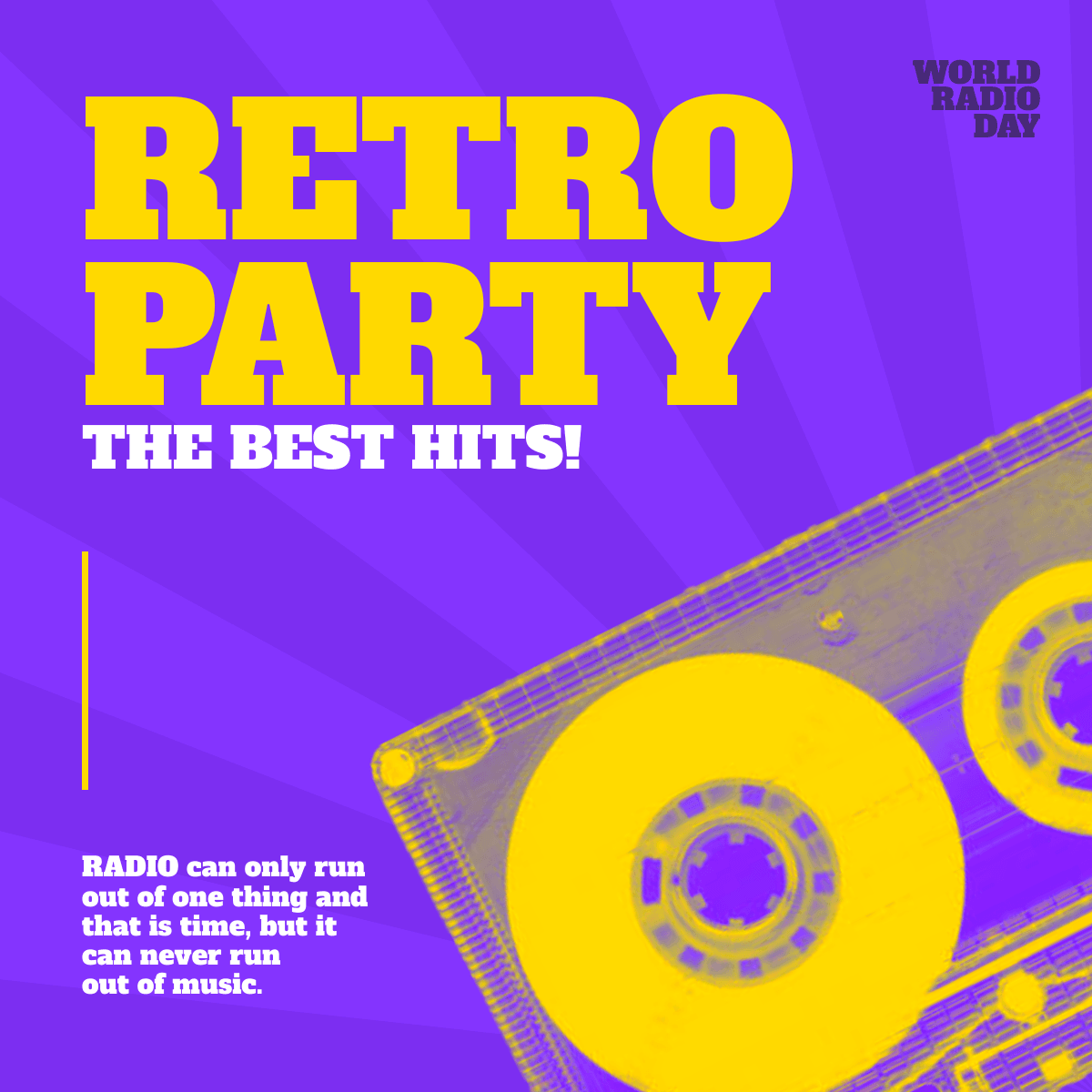 retro-party-themed-world-radio-day-linkedin-post-template-thumbnail-img