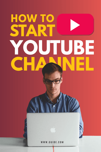 red-wall-man-working-in-laptop-how-to-start-youtube-channel-blog-banner-graphics-thumbnail-img