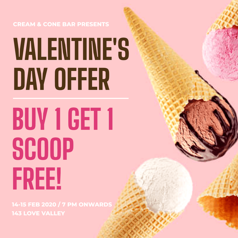 chocolate-strawberry-vanilla-ice-cream-cones-v-day-offer-instagram-post-template-thumbnail-img