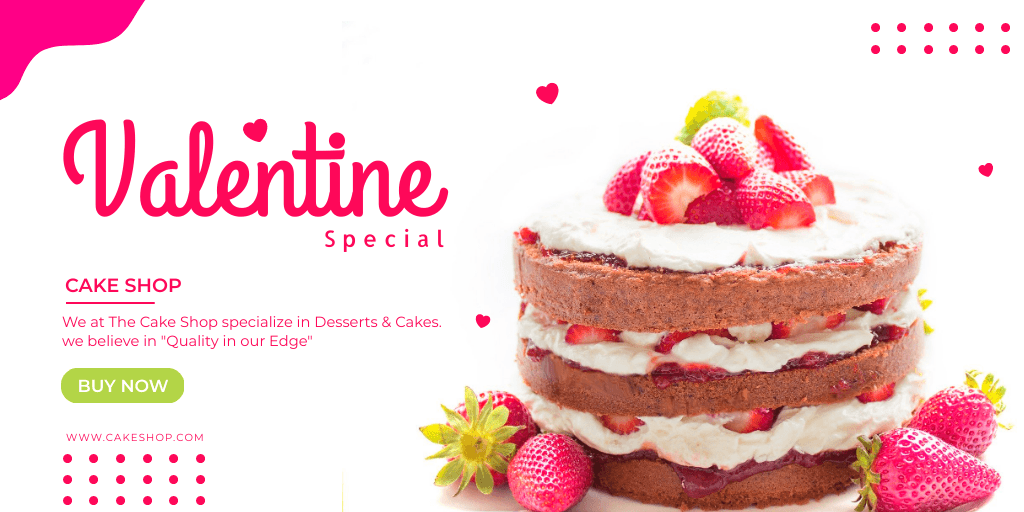 white-strawberry-shortcake-valentine-special-cake-shop-twitter-post-template-thumbnail-img
