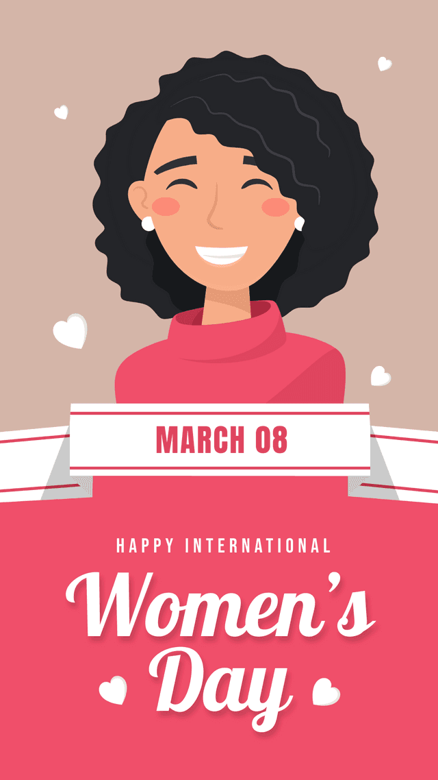 smiling-woman-illustrated-international-womens-day-facebook-story-template-thumbnail-img