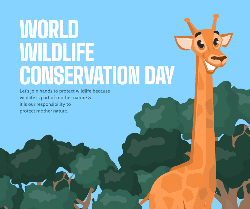 cartoon-illustrated-wildlife-conservation-day-facebook-post-template-thumbnail-img